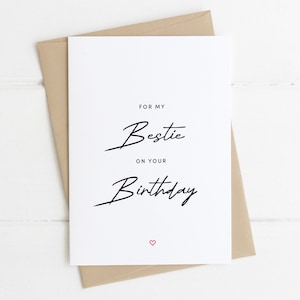 À ma meilleure amie pour ton anniversaire | Carte d'anniversaire de meilleur ami | Carte de joyeux anniversaire | Carte d'anniversaire d'ami | Carte d'anniversaire pour meilleur ami | A6