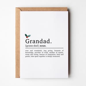 Carte de Noël définition grand-père, Carte grand-père, Carte de Noël grand-père, Carte de Noël pour grand-père, Cartes de Noël grands-parents pour lui
