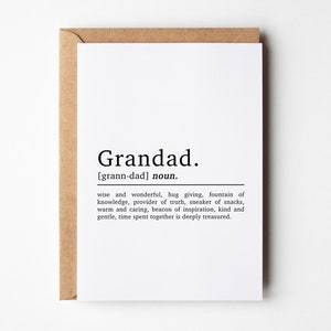 d'anniversaire de définition de grand-père | carte de vœux de grand-père | de fête des pères de grand-père | Carte d'anniversaire pour grand-père | carte d'anniversaire grand-père | Pour lui