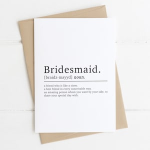 Bridesmaid Proposal Card | Card For Best Friends | Bridesmaid Proposal | Best Friend Card | Be My Bridesmaid | Bestie Card