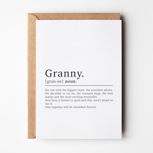 Carte définition grand-mère pour anniversaire, carte d'anniversaire grand-mère, carte grand-mère, cartes d'anniversaire grands-parents, carte d'anniversaire pour grand-mère, fête des mères
