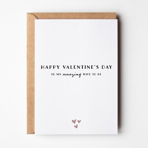 Carte de Saint-Valentin fiancé pour femme, carte de fiancé Happy Valentines, carte de Saint-Valentin romantique simple, carte de Saint-Valentin pour fiancé, elle
