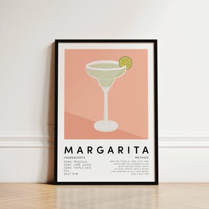 Margarita Cocktail Print, Kitchen Print, Margarita Print, Margarita Poster, Cocktail Wall Art, Kitchen Drink Print, Gift For Best Friend Her