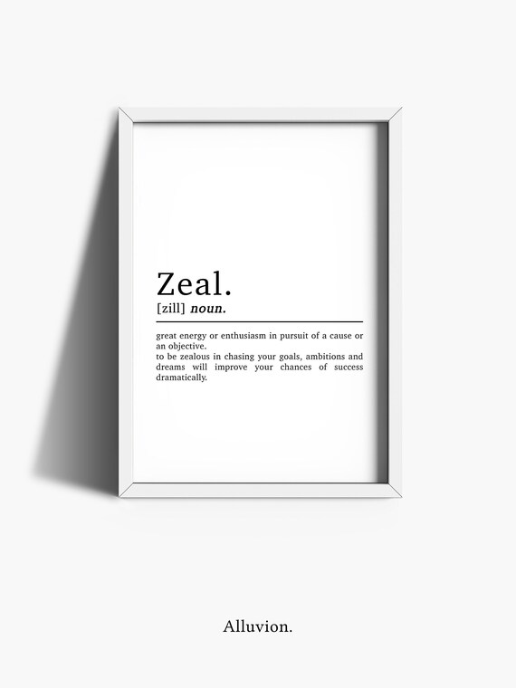 Zeal Definition Office Wall Art Home Office Prints Etsy UK