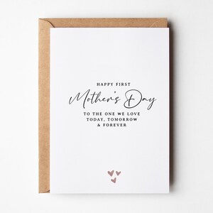 Première carte de fête des mères pour maman, 1ère carte de fête des mères, carte de fête des mères de bébé, bonne première carte de fête des mères pour maman, nouvelle maman, pour elle