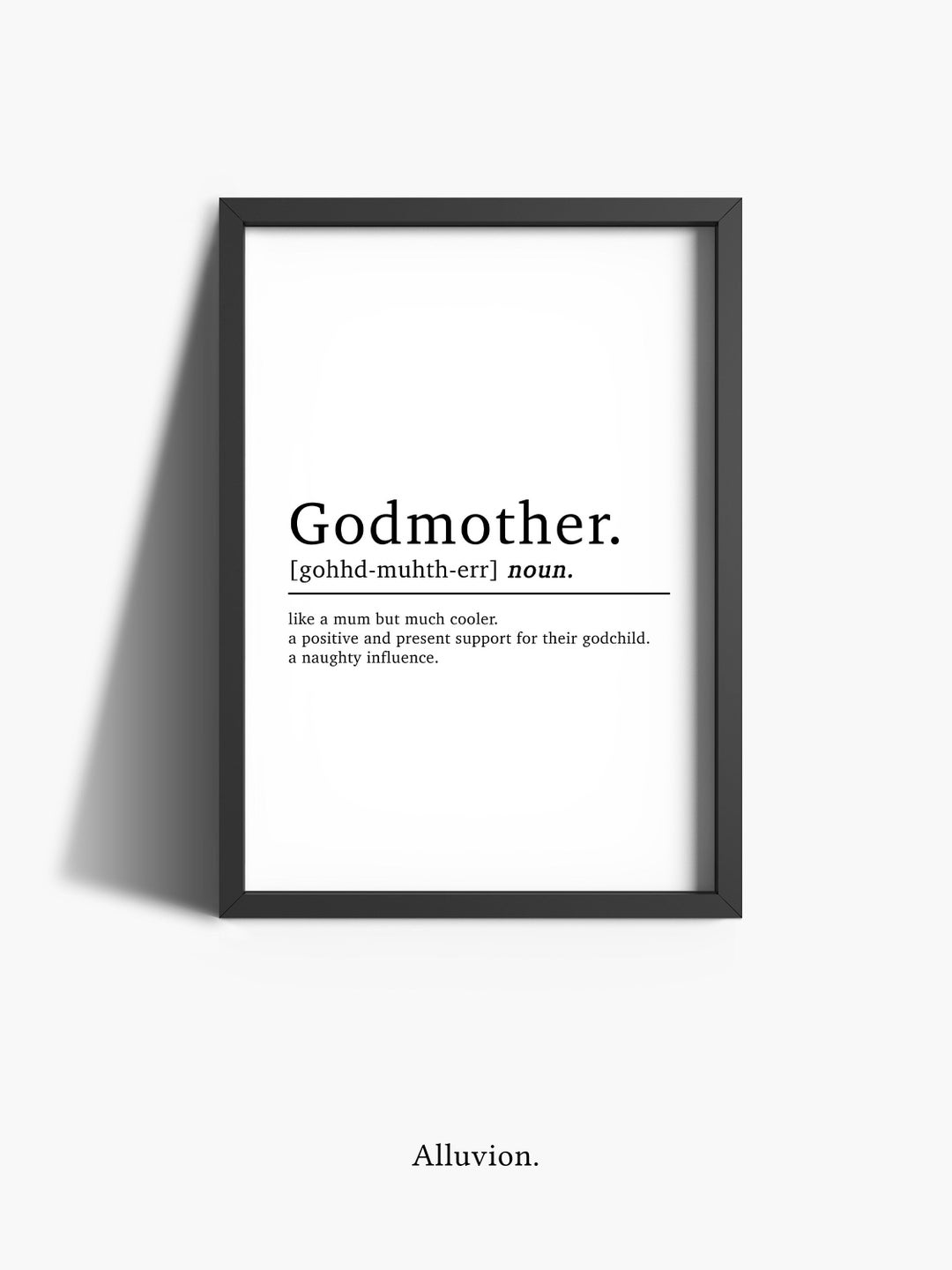 Godmother Definition Print Godmother Gift Gifts for Godmothers Fairy