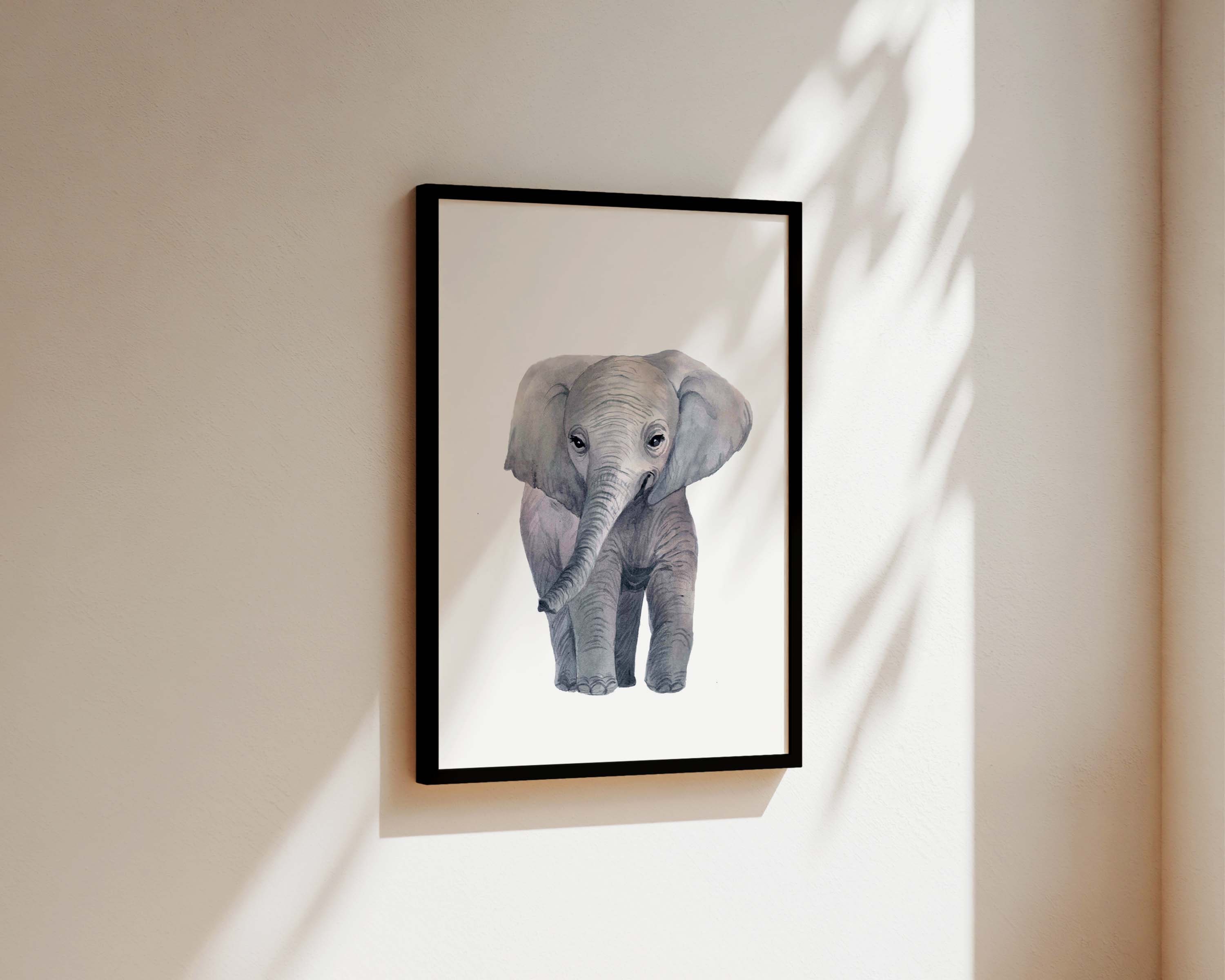 Safari Nursery Decor | Nursery Posters | Nursery Prints | Elephant Print | Jungle Animals | Baby Shower Gifts | Playroom Decor | Nursery Art