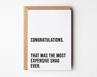 New Baby Card, Funny New Baby Card, Congratulations New Parents, Congratulations Baby Card, Funny Baby Shower Card, New Mum Gifts, Rude Card