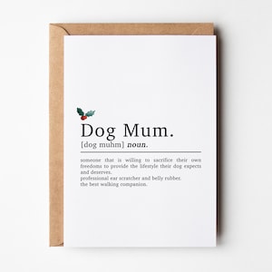 Carte de Noël maman chien, définition maman chien, carte maman chien, carte de Noël de chien, carte de Noël maman chien, carte de Noël maman, carte chien pour elle