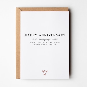 Carte de fiancé de joyeux anniversaire | Carte d'anniversaire de fiancé | Carte d'anniversaire de fiancé pour lui | Cadeaux fiancés pour lui | Carte À mon incroyable fiancé