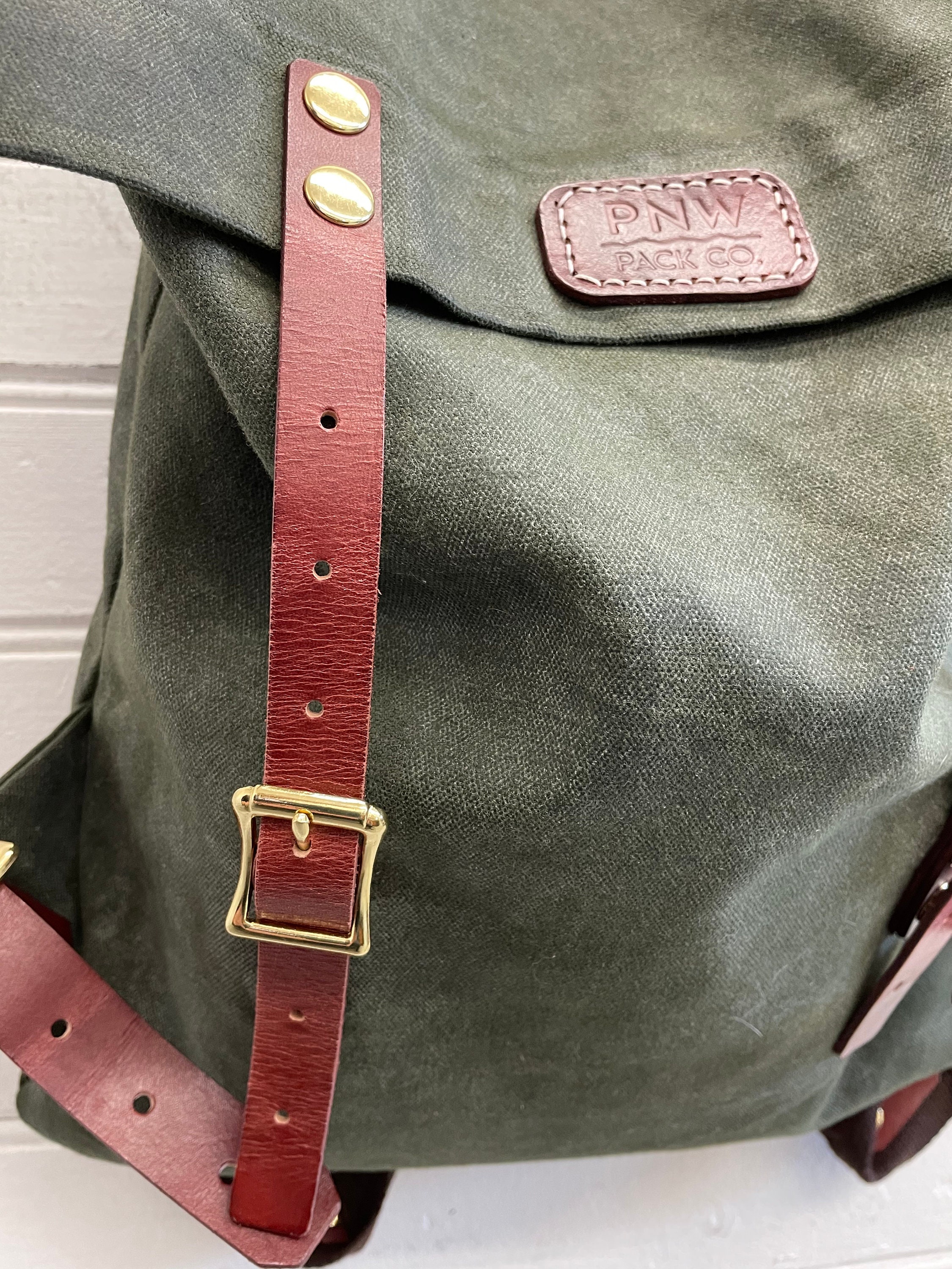 Bushcraft Daypack Canvas Backpack Handmade Waxed Etsy