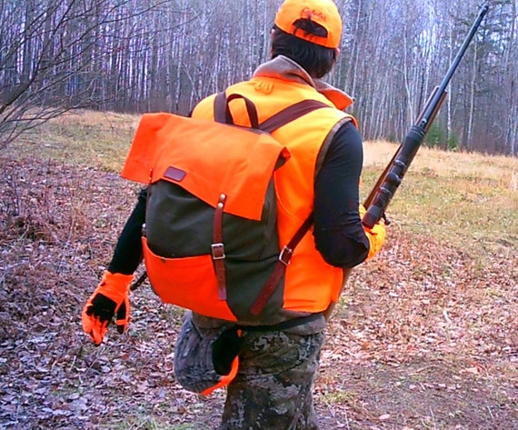 blaze orange backpack