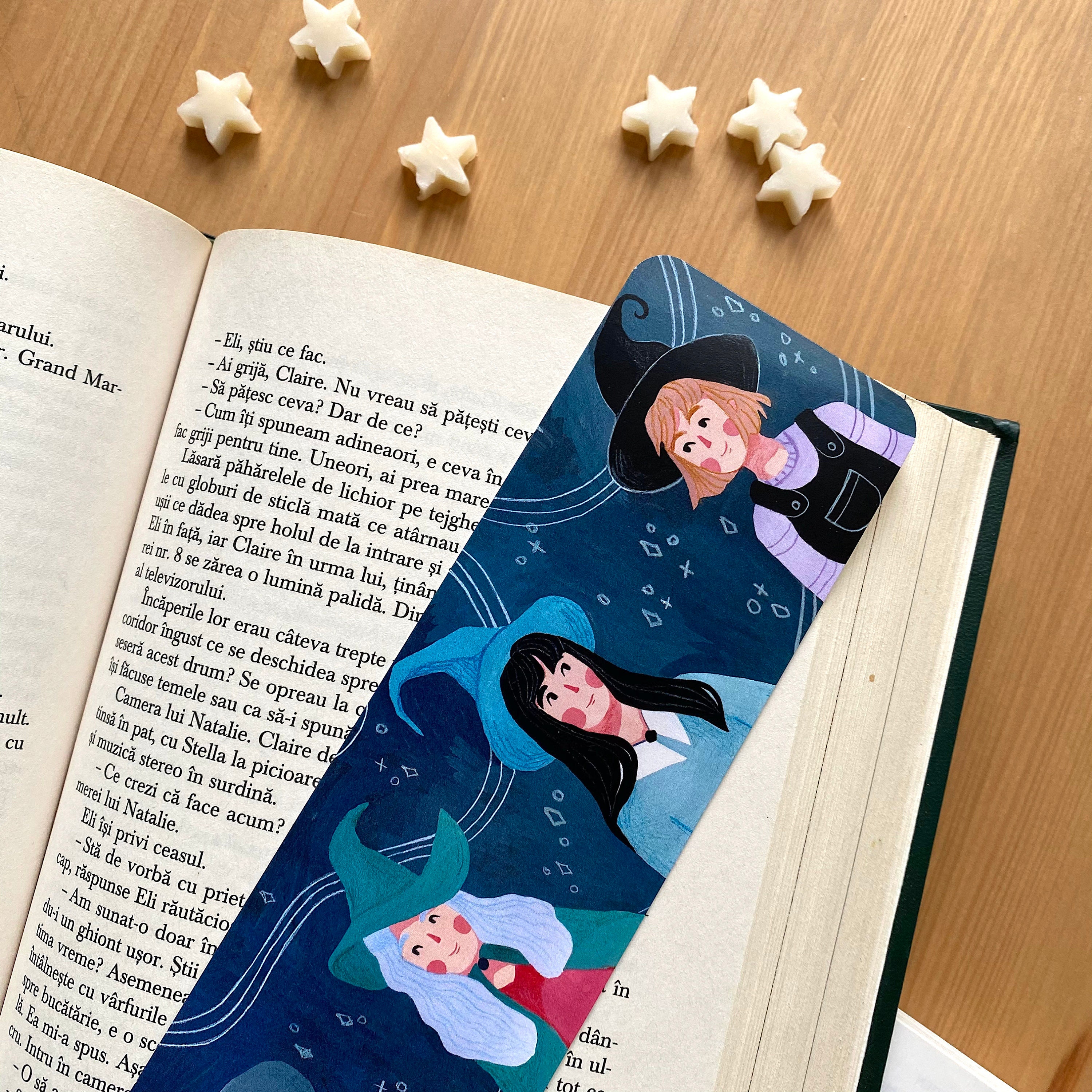 witchy bookmark magic bookmark mini art print etsy