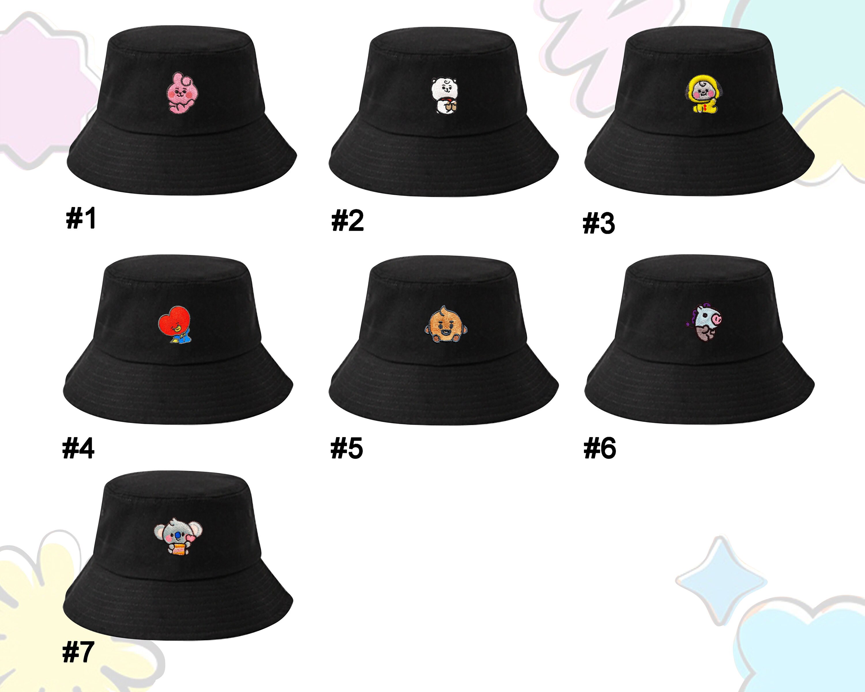 K-friendz BT21 Embroidery Unisex K-pop 
