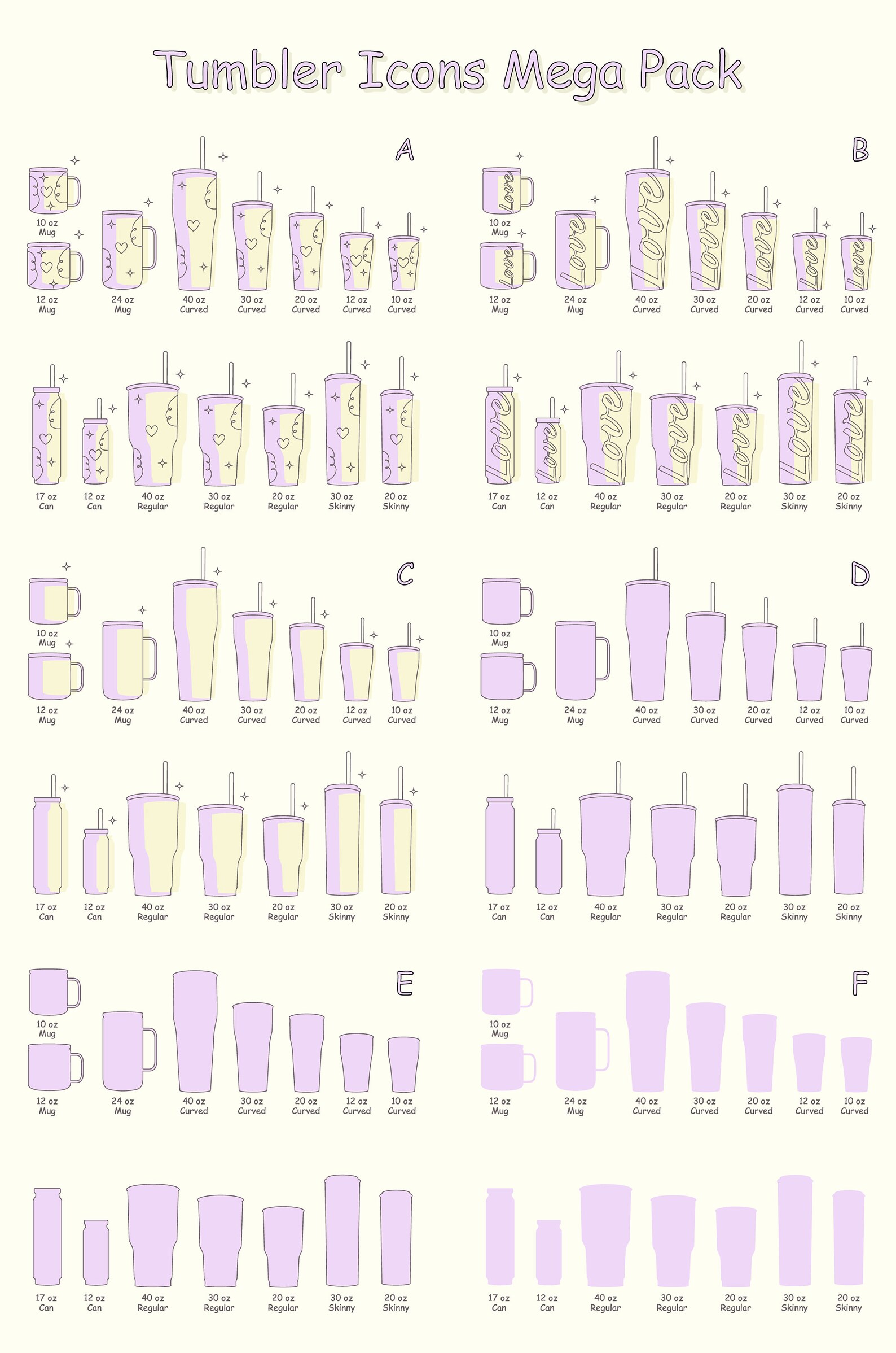 Cup Care Instructions Card Template, Editable Tumbler Washing Care ...