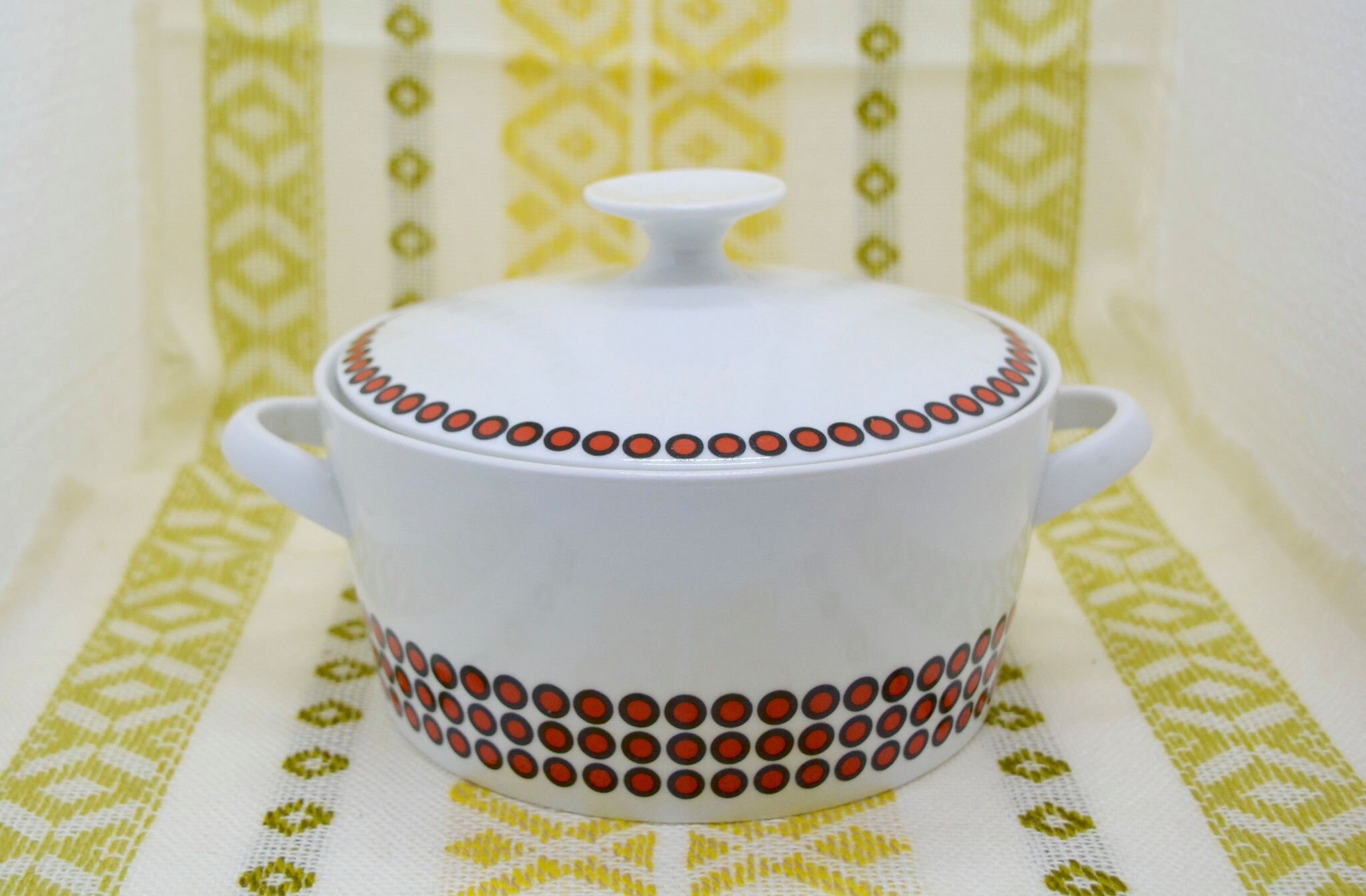 1950s Casserole Vegetable Serving Dish with Lid by Winterling Etsy