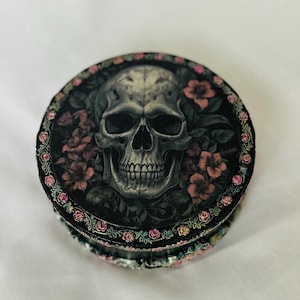 Caja vintage de estilo gótico, hecha a mano, decoupage