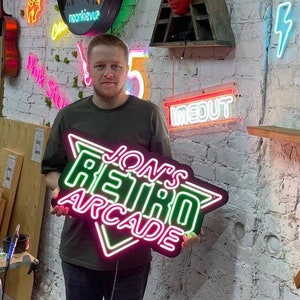 Custom Neon Signs - Retro Arcade Neon Signs