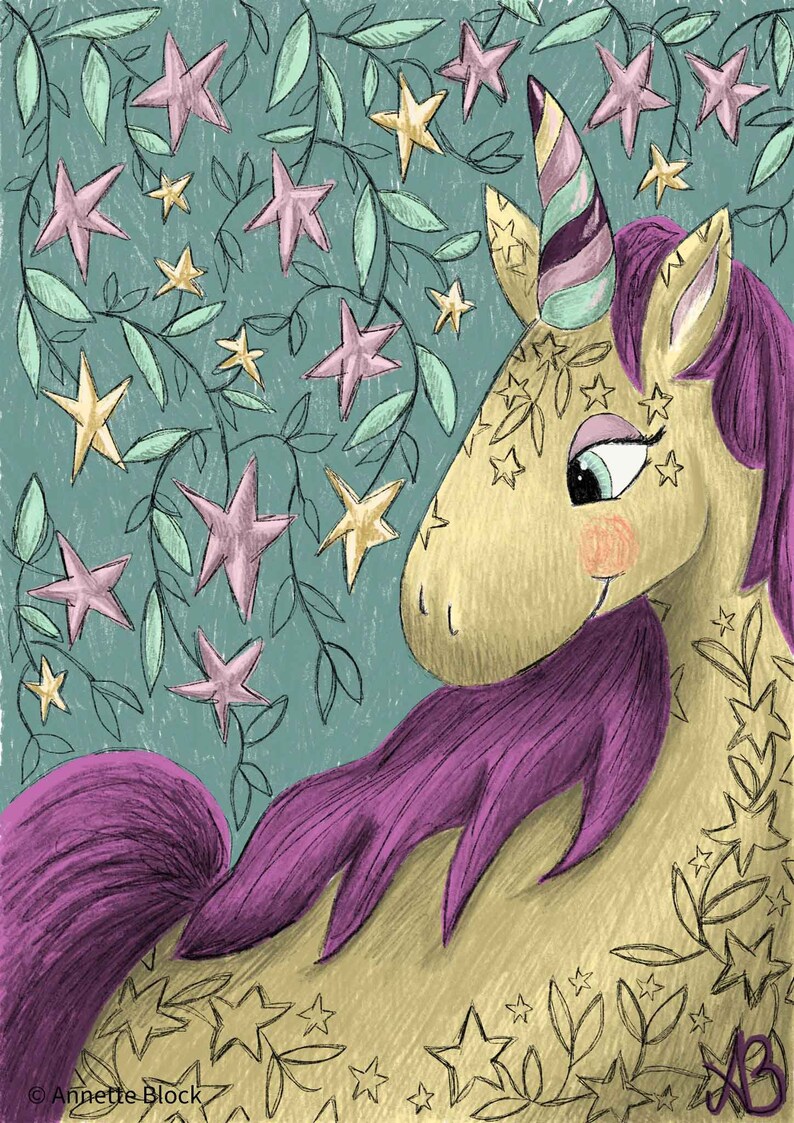 Unicorn Make A Wish I Fine Art Print image 7