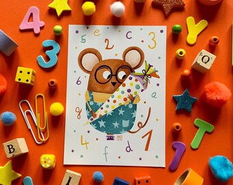 1st Grade Back-to-school Greeting Card Celebrate the Start of the ...