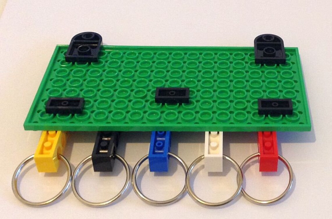 LEGO Wall Mounted Key Holder Etsy