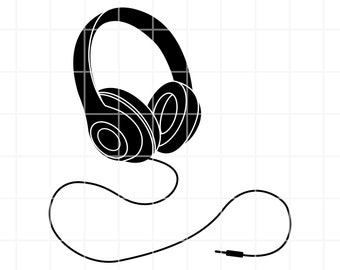 Hörlurar SVG, PNG, AI Clipart. Vektorfiler (digital nedladdning)
