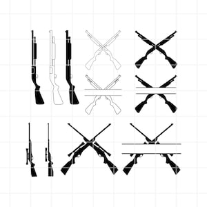 Shotgun SVG. Shotgun png. Shotgun cut file. Shotgun clipart. Shotgun cricut. Hunting Rifle svg. Hunting Rifle png. Hunting Rifle cut file.