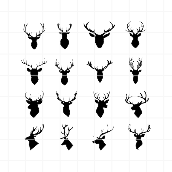 Download Deer Head Svg Deer Svg Deer Clipart Deer Head Clipart Deer Etsy