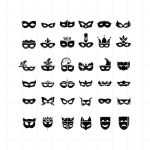 Mascarade svg. Masques vénitiens svg. Masque de carnaval svg. Masque svg. Masque PNP. Clipart de masque. Masque de carnaval png. Fichier coupé masque de carnaval, clipart.