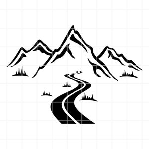 Road in the mountains SVG. Highway in mountains svg. Road in the mountains clipart. Highway in mountains clipart. Highway in mountains png.