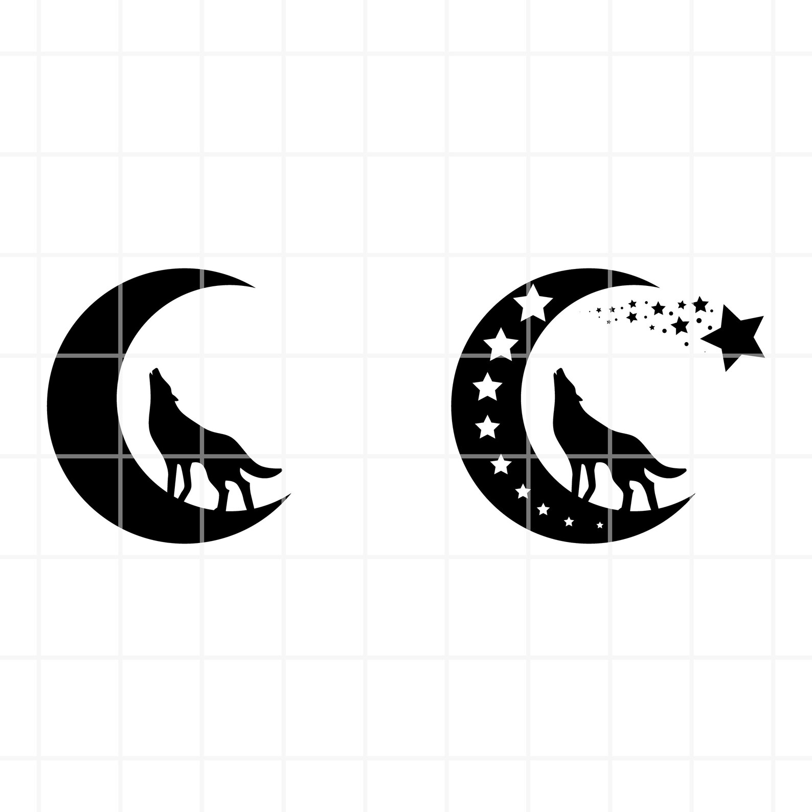 Wolf and Moon Svg. Howling Wolf Svg. Howling Wolf Png. Howling Wolf ...