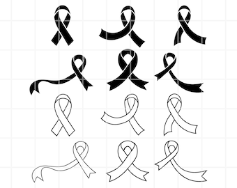 Awareness Ribbon SVG, Breast Cancer SVG, Cancer Ribbon SVG, Survivor Ribbon Svg, File For Cricut, For Silhouette, Cut File, Png, Svg