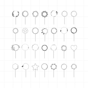 Happy birthday cake topper SVG. Happy birthday cake topper png. Happy birthday cake topper clipart. Cake Topper svg. Cake Topper cut file.