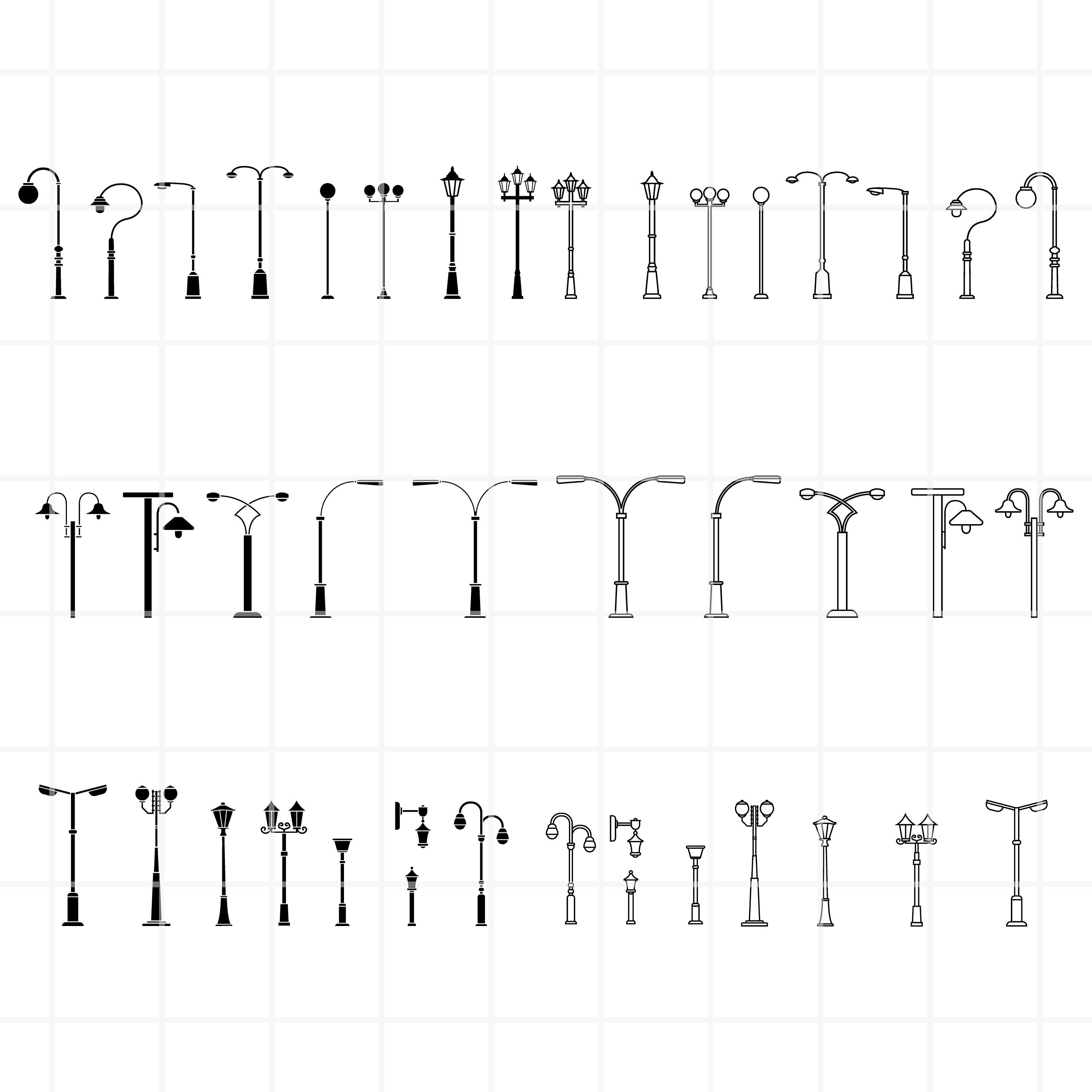 Street light SVG. Street light png. Street light cut file. Street light cricut. Street light cutting set. Street light vector.