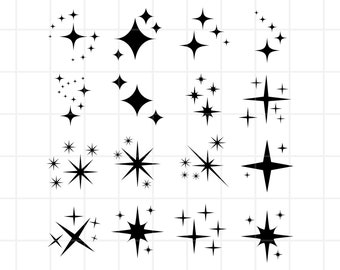 Sparkle SVG. Sparkle Silhouette - SVG Cut Files - Sparkle Bundle SVG - Sparkle Clipart- Sparkle Cut File- Sparkle Vector- Instant Download
