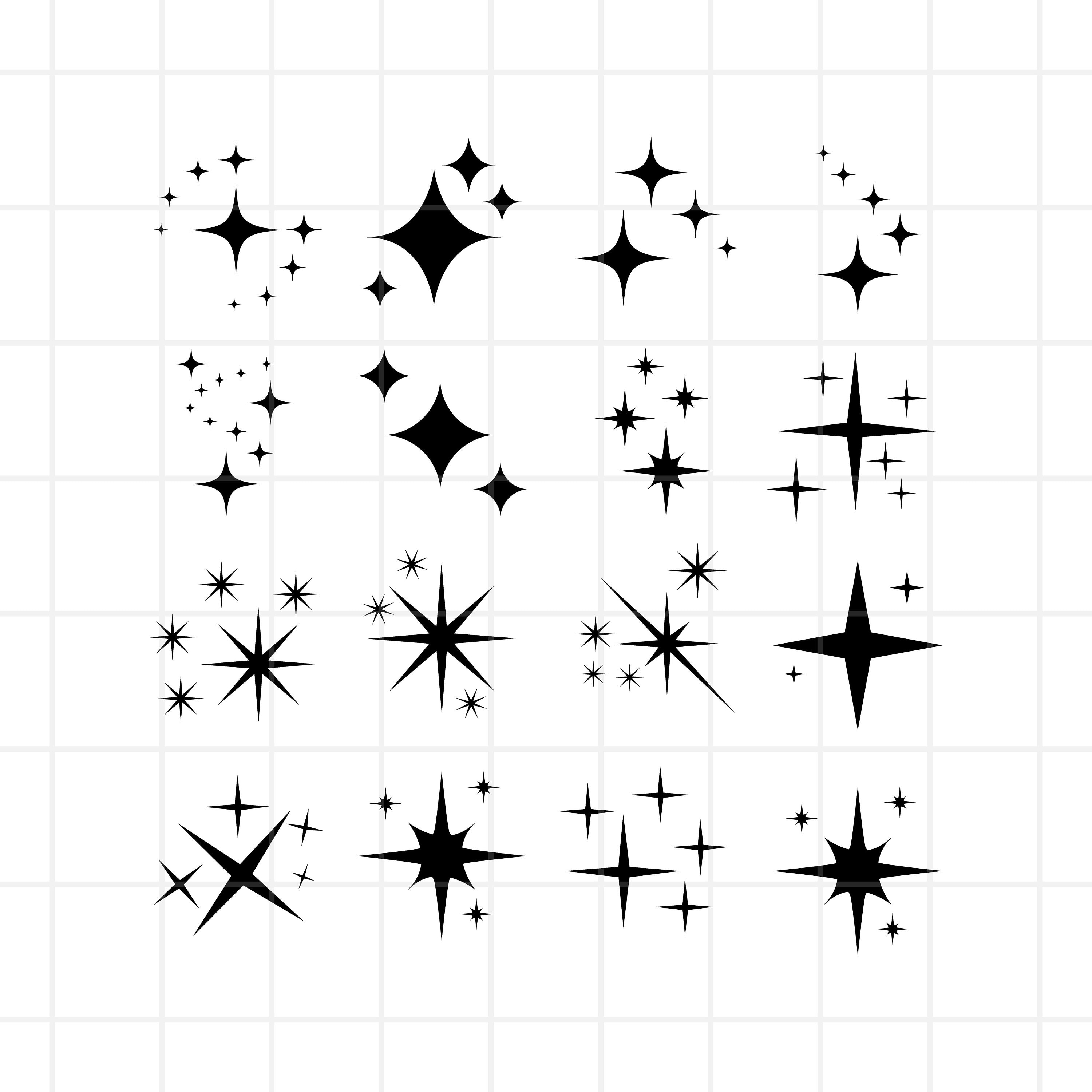 Sparkle SVG. Sparkle Silhouette SVG Cut Files Sparkle - Etsy