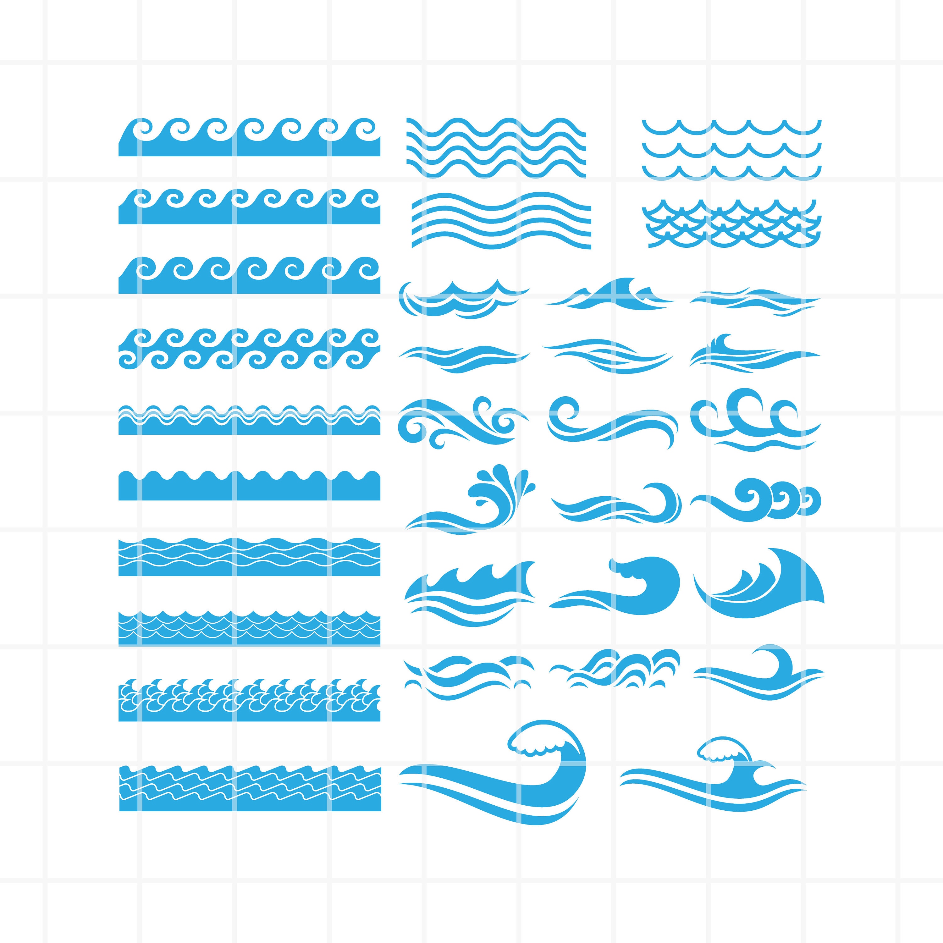 Water Splash SVG. Wave SVG. Wave Cut File. Splash Clipart. Wave Cutting