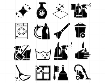 Cleaning Service SVG Bundle, NPG, clipart, cut files (Digital Download)