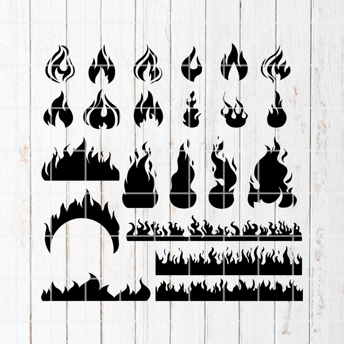 Svg Raging Fire Fire Flames SVG Bundle, Cut Files Clipart (digital Download) - Etsy Canada