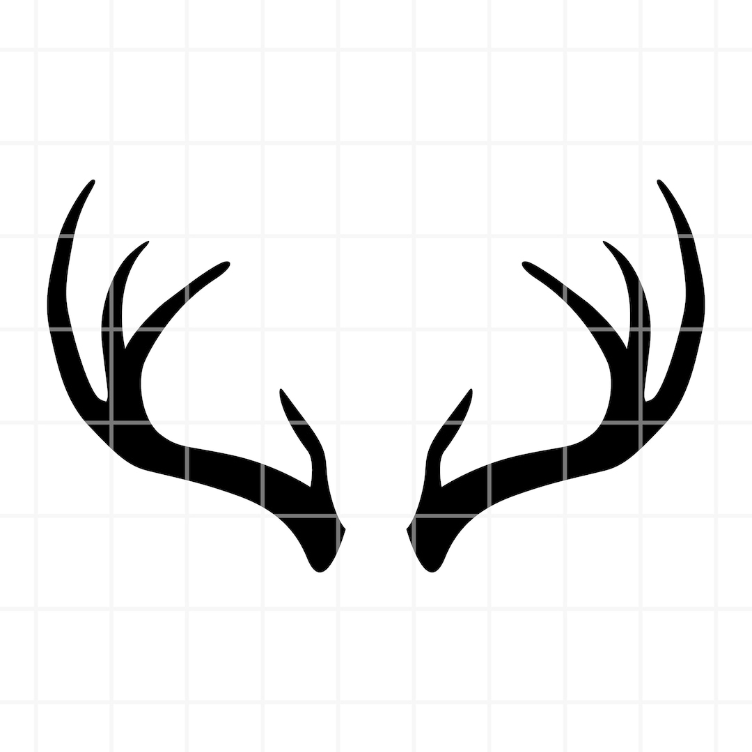 Deer Antlers SVG. Deer Antlers Clipart. Deer Antlers Cut File. Deer