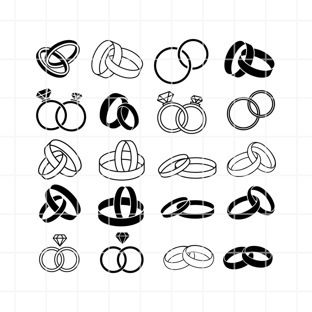 Wedding Ring SVG. Wedding Ring Png. Wedding Ring Cut File. Wedding Ring