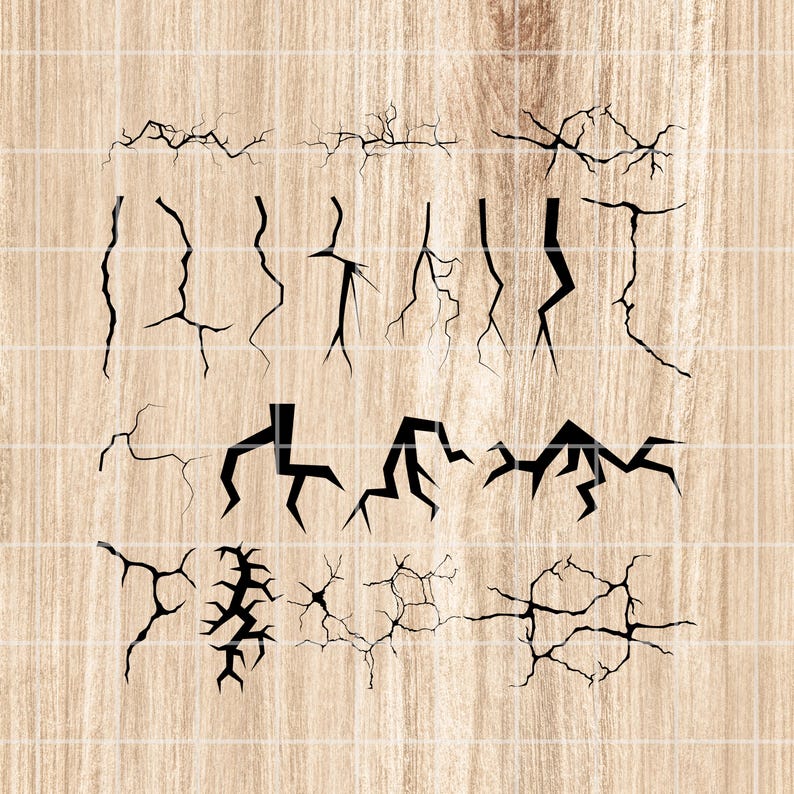 Crumbling Svg Cracks SVG. Cracks Png. Cracks Cut File. Cracks Clipart. Cracks Cutting ...