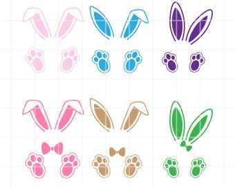 Bunny Name Frame SVG. Easter Bunny Ears SVG. Easter Bunny png. Easter clipart.  Easter Bunny cut file.  Easter Bunny clipart. Vector, eps.
