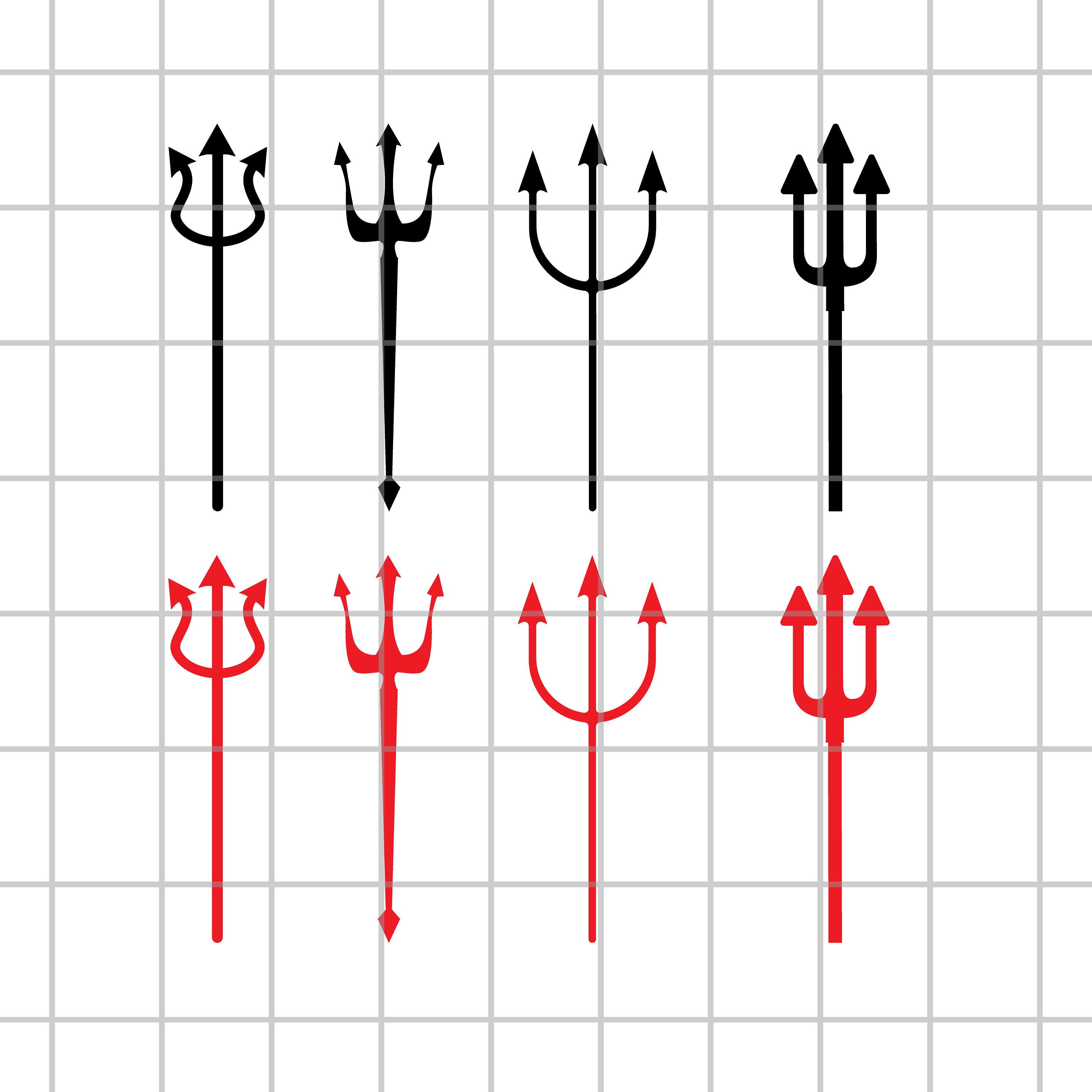 Pitchfork Cut File, Trident SVG, Devil Cricut Svg Files, Clip Art