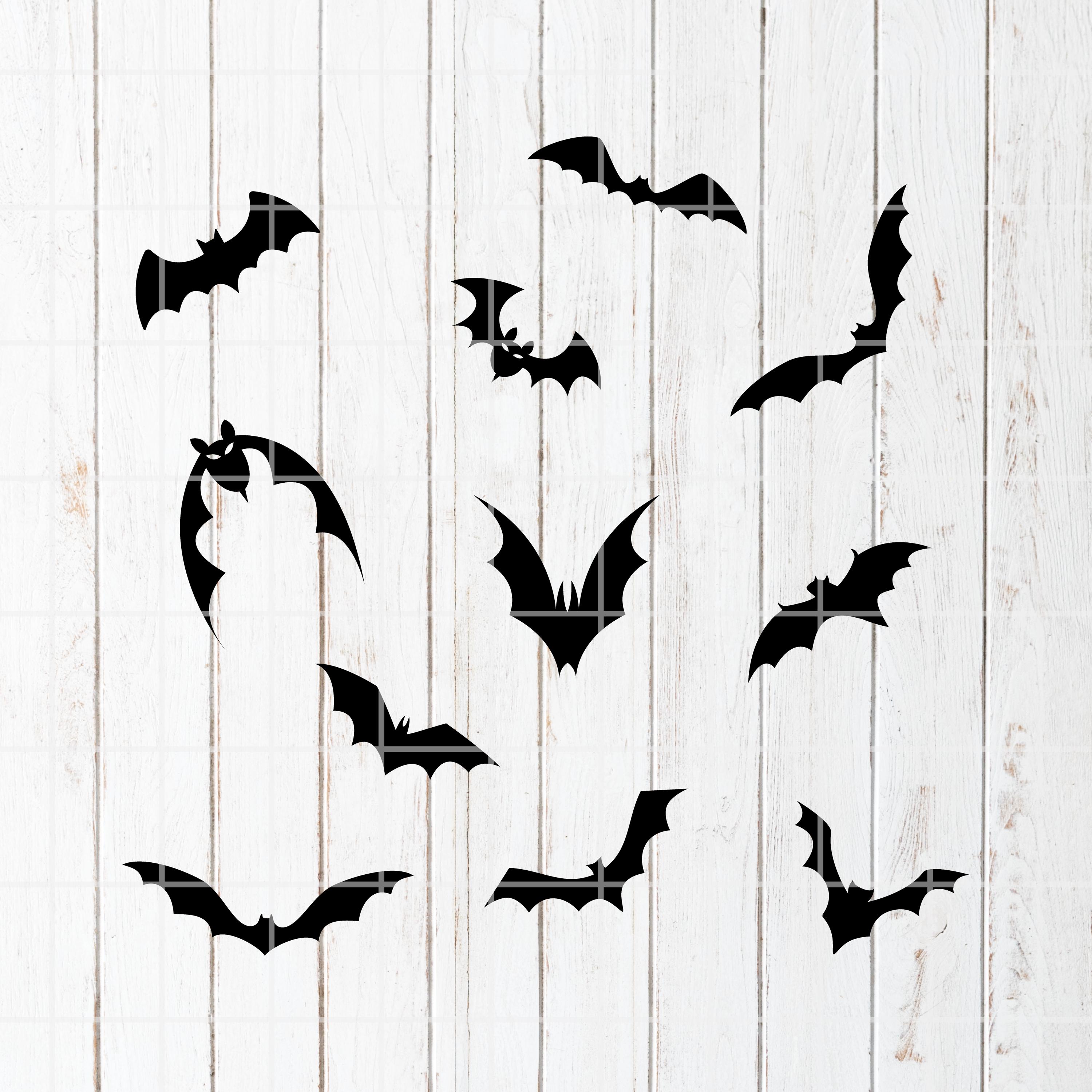 Bat SVG. Bat Png. Bat Clipart. Bat Cut File. Bat Cutting Set. Bat ...