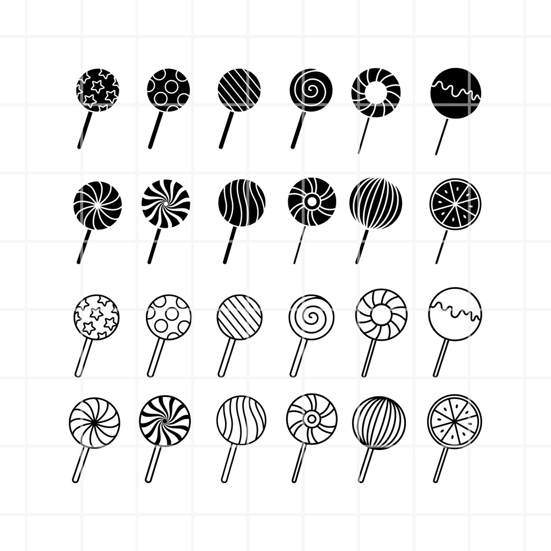 Lollipop SVG. Lollipop Png. Lollipop Clipart. Lollipop Cut File. Candy