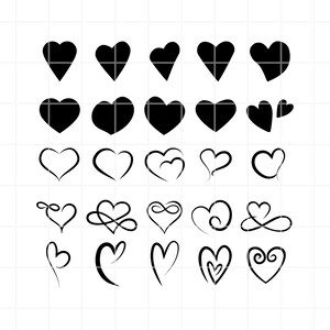Heart SVG. Love SVG.  Heart cut file. Heart cutting file. Heart clipart. Love cut file. Love clipart. Valentine Day Svg. Heart cricut.
