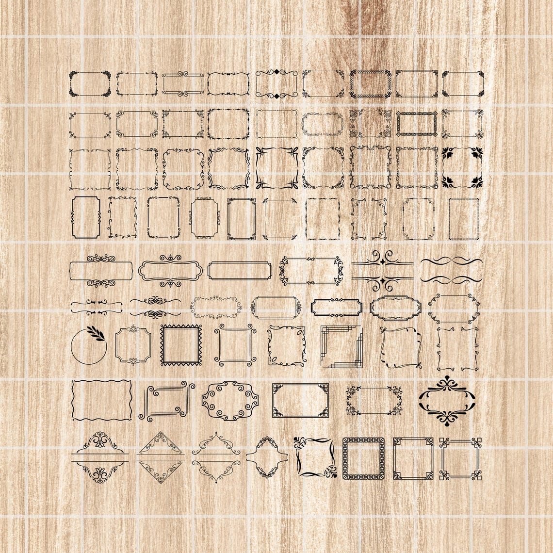 Rectangle Frame SVG. Rectangle Frame Png. Rectangle Frame Cut File ...