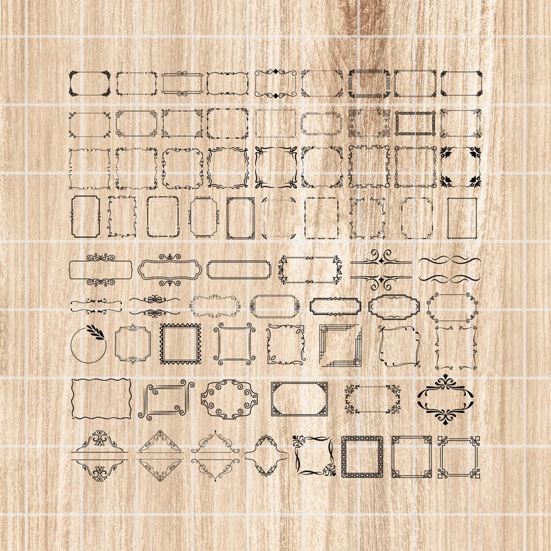 Rectangle Frame SVG. Rectangle Frame Png. Rectangle Frame Cut File ...