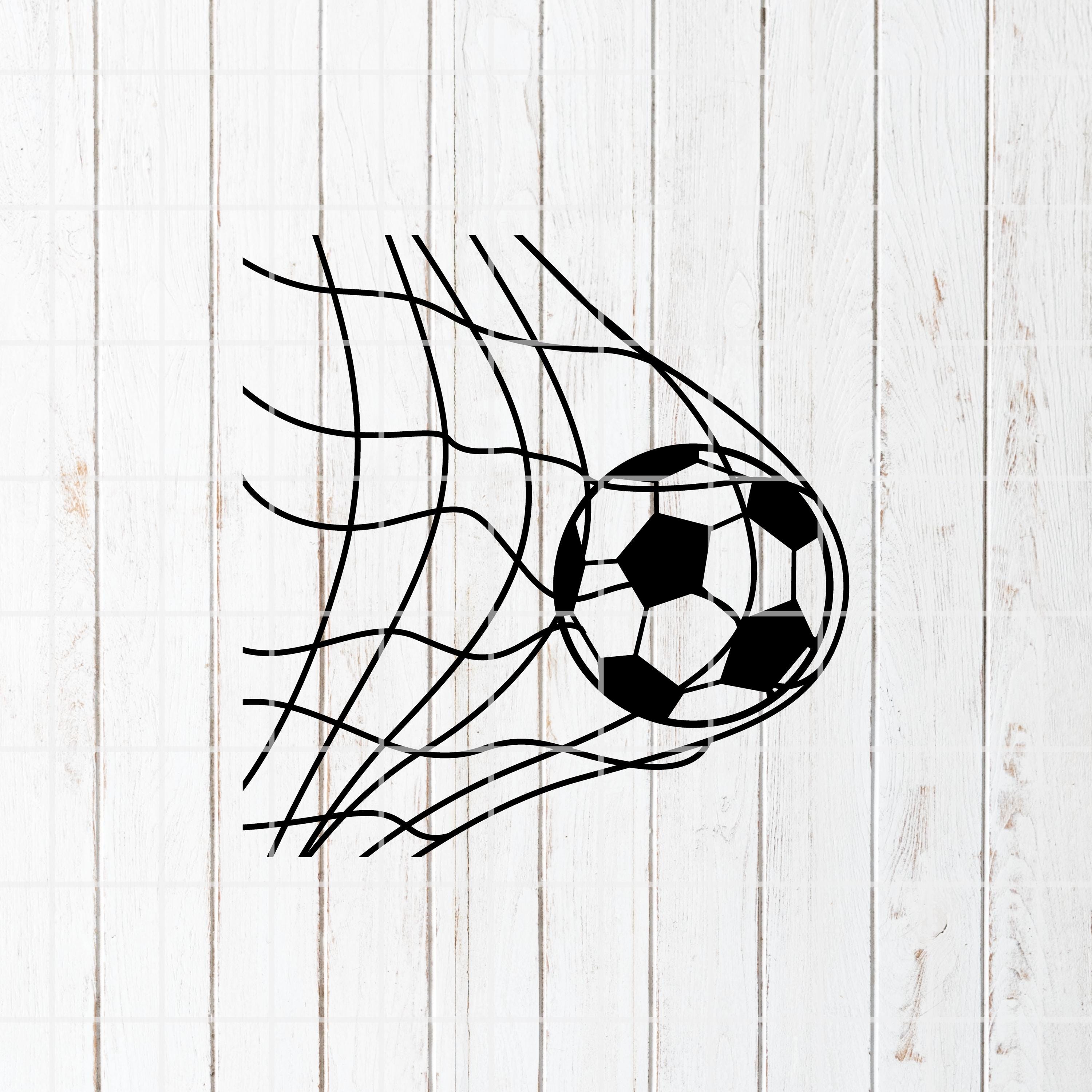 Football Net Pattern Svg Soccer Ball in Net (svg, Png, Eps, Ai, Jpg) Cut File (digital Download ...